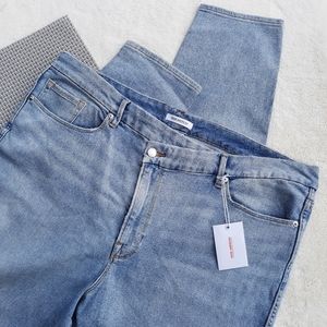 Good American Good Curve High Rise Skinny Jeans Light Wash Plus 22 NEW